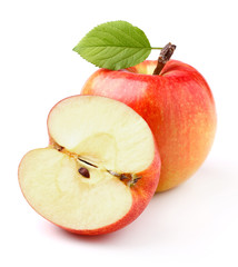 Ripe apples with leaf © Dionisvera
