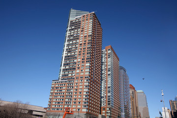 Fototapeta na wymiar New York skyscrapers in Manhattan, USA