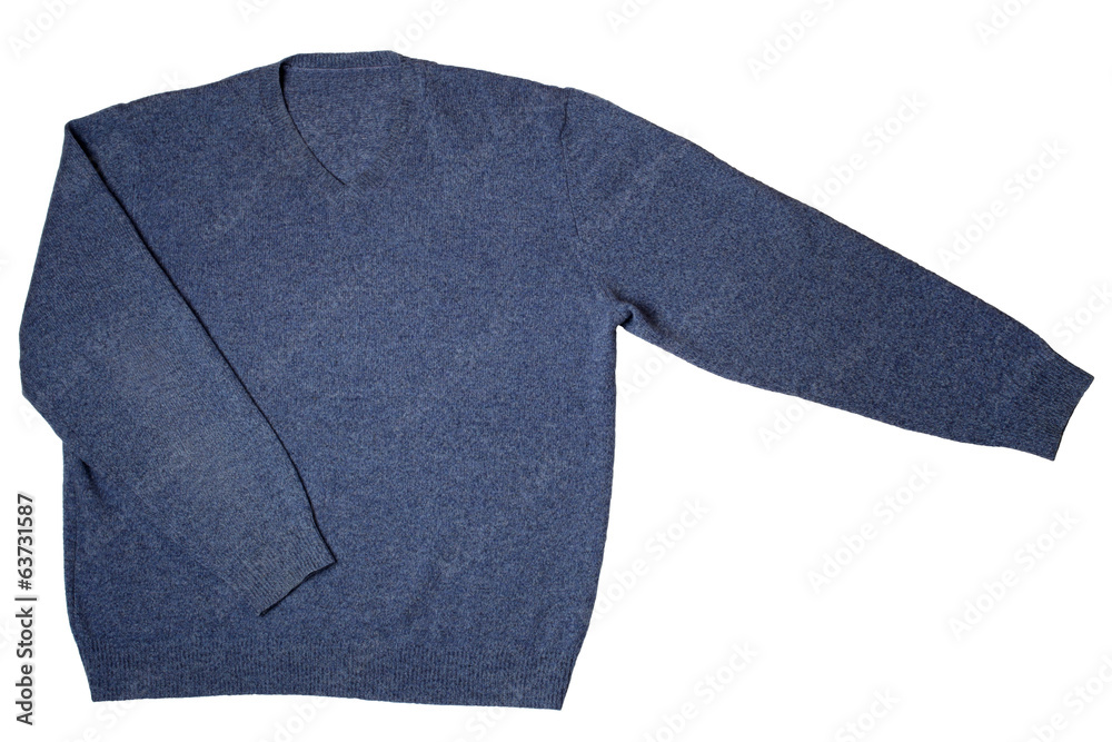 Canvas Prints Blue sweater