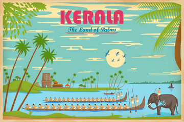 Culture of Kerala - obrazy, fototapety, plakaty