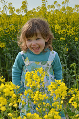 enfant au printemps