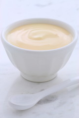 Fresh peach yogurt
