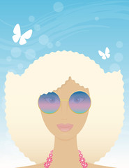 woman in summer