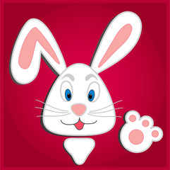 Hiding Easter Bunny card