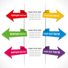 creative business arrow brochure design concept vector