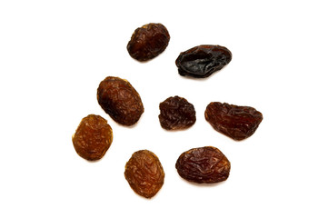 raisins isolated on white background