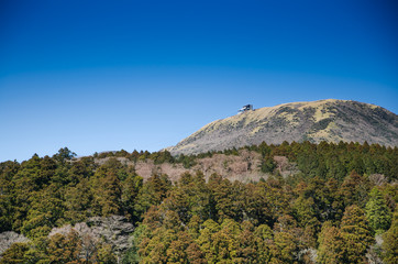 View from the boat in Ashino Lake