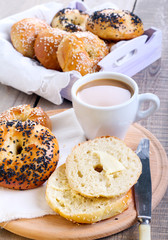 Homemade bagels
