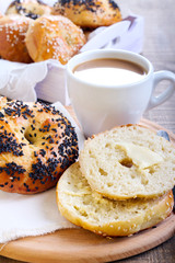 Homemade bagels