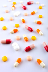 pills isolated on white