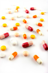 pills isolated on white