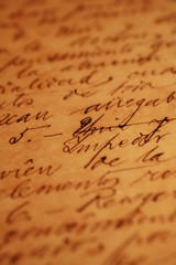 handgeschrieben alte schrift auf papier