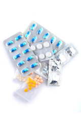 pills isolated on white