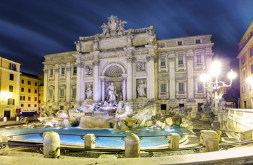 Obrazy na Szkle  Rzym, Włochy - słynna Fontanna di Trevi (włoska: Fontana di Trevi)