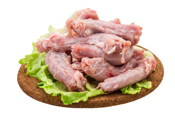 Raw chicken neck