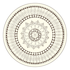 Mandala. Round Ornament Pattern.