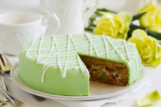Sicilian Cassata-birthday cake.
