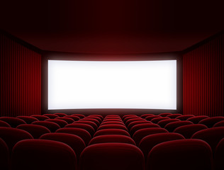 cinema screen for movie presentation