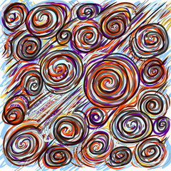 Abstract hand-drawn pattern