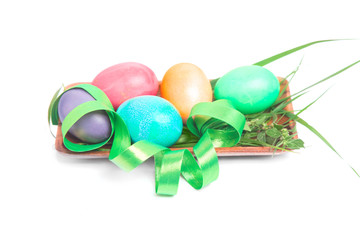 Easter decorations tray