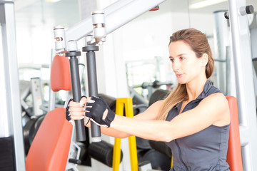Fototapeta premium Woman at the gym