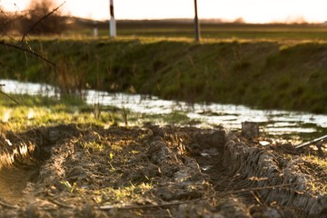 Closeup photo of some mud outdoors