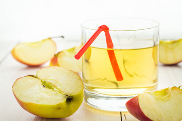 Healthy nutrition juice fresh apples