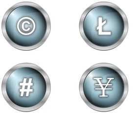 Obraz premium buttons and symbols