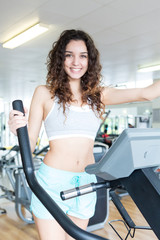 Fototapeta premium Woman at the gym