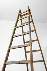 High wood ladder