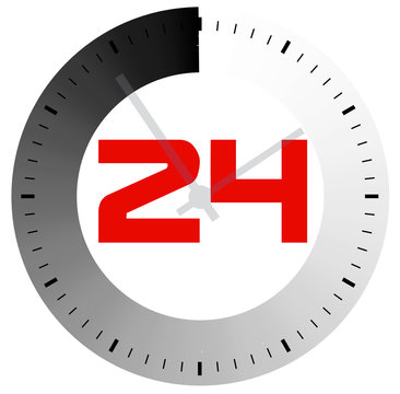 24 hours per day the symbol for design