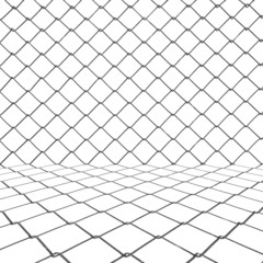 Metal chainlink grid as background