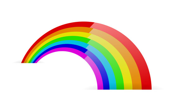 Abstract rainbow symbol