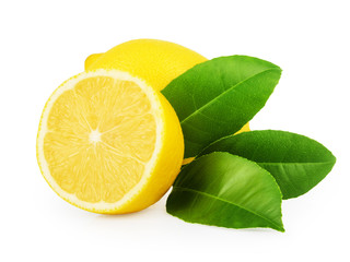 Lemon isolated on white