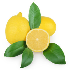 Lemon isolated on white