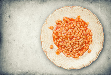 Fototapeta na wymiar Baked Kidney beans