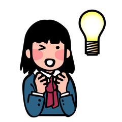 女子生徒の閃き