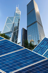 hongkong Bund skyline landmark ,Ecological energy panel plant - 63766331