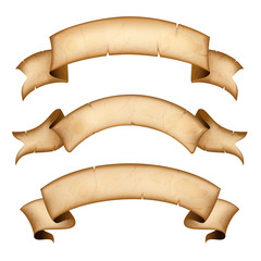 Ribbon in retro style