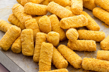 Potato Croquettes ready to be cooked