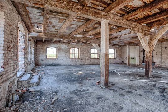 Old, abandoned and forgotten building