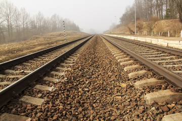 Fototapeta premium rubble to track