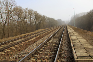 Fototapeta premium place to wait for the train