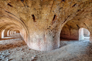 Old, abandoned and forgotten brick factory