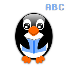 Pinguino con libro