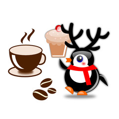 Colazione del pinguino natalizio