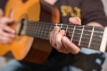 Obraz premium Guitarist in the street