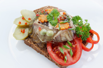 jellied tongue on toast