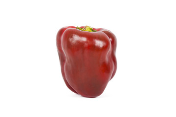 natural red pepper isolated on white background