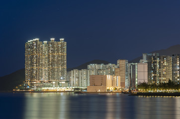 Fototapeta na wymiar Victoria Harbor of Hong Kong